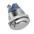 thumbnail image 4 of unids/set 16mm 250V Metal impermeable 2Pin Mini interruptor de botón (cabeza convexa), 4 of 9