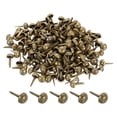 thumbnail image 1 of Uxcell 6x12mm Mini Fermoirs Ronds Accessoires de Bricolage Ton Bronze Lot de 200, 1 of 5