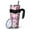 Pink Breast Cancer-2, variant on 40oz Tumbler,Pink Breast Cancer and Love Insulated Tumblers with Removable Handle,Stainless Steel Double Vacuum Coffee Tumbler Cup with Straw for Home,Office,Travel,Party