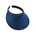 thumbnail image 2 of Sonducket Sombreros para el sol Protección Clip-On Gorras Visera de lino Ajustable Grandes aleros Parte vacía Color sólido Regalo deportivo Sombreros azul marino Sonducket AP010232-05, 2 of 6