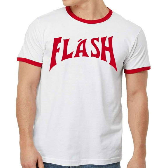 Flash Gordon White Adult Ringer Shirt-X-Large