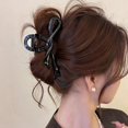 thumbnail image 3 of 13cm Acrylic Ribbon Bow Hair Claws Crab Hair Clips Glossy Barrettes Headwear Hairpins Shark Ponytail For Women Hair Accessories, 3 of 9