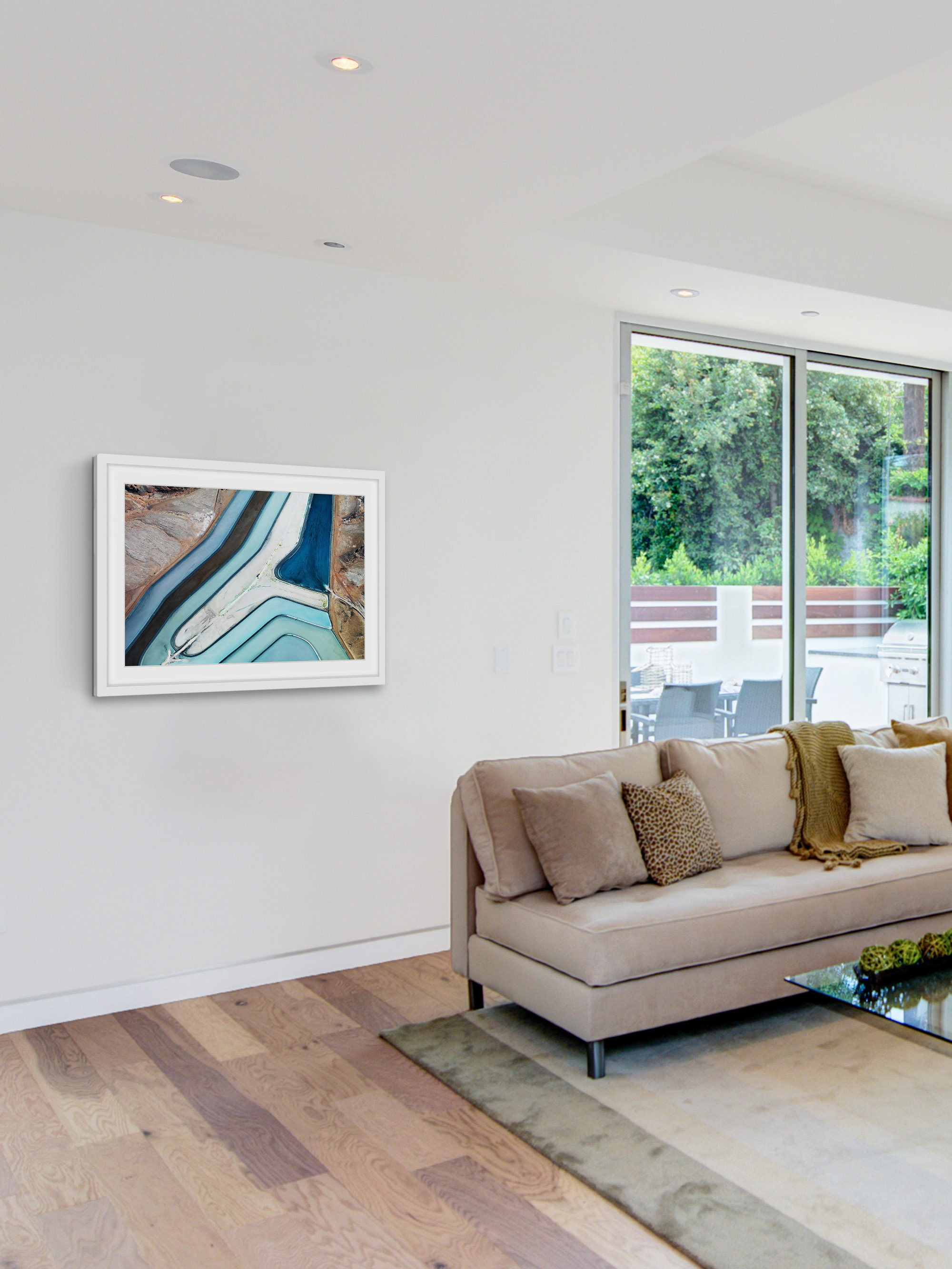 "Winding River" Framed Painting Print