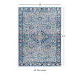 thumbnail image 3 of Contemporary Home Living 2.25' x 3.25' Ornate Floral Rectangular Area Throw Rug - Navy Blue and, 3 of 8