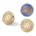 thumbnail image 2 of Cuadros Decorativos Sello de cera Sello Retro Redondo Estrella Luna Cera de sellado Dedicada Cabeza de cobre (A) DQrwqpou  Nuevos Originales, 2 of 9