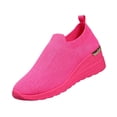 thumbnail image 2 of Women's Platform Walking Shoes Lace Up Sneakers Breathable Upper Lightweight Casual Footwear Comfortable Thick Sole Perfect for Work Travel and Casual Occasions Pink 39, 2 of 8
