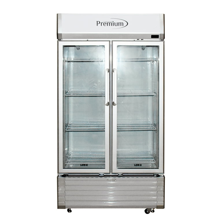 ② 美品 CLASSIC PRO CP18SN Premium 18 Cu. Ft. Double Door Commercial Refrigerator, Glass Door