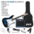 thumbnail image 2 of LyxPro Kit de guitarra eléctrica de 39 pulgadas con amplificador de 20 W, todos los accesorios, afinador digital con clip, seis cuerdas, dos púas, barra de trémolo, correa para el hombro, estuche, kit, 2 of 5