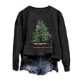 thumbnail image 3 of Christmas Tree Sweatshirts for Women 2025 Long Sleeve Crewneck Xmas Holiday Graphic Sweatshirt Pullover Tops, 3 of 5