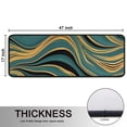 thumbnail image 5 of Kitchen Rugs Sets Of 2,Teal Gold Marble Pattern Anti Fatigue Kitchen Mat Rugs Non Slip Washable,Decorative Kitchen Floor Mats for Kitchen,Sink,Laundry,17"x47"+17"x47", 5 of 5