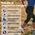 thumbnail image 3 of Magnesium Complex Supplement 420mg - Vitamin B6 | 5-in-1 Magnesium Supplement for Women & Men | USA Made Magnesium for Sleep Support - 120 Veggie Capsules, 3 of 5