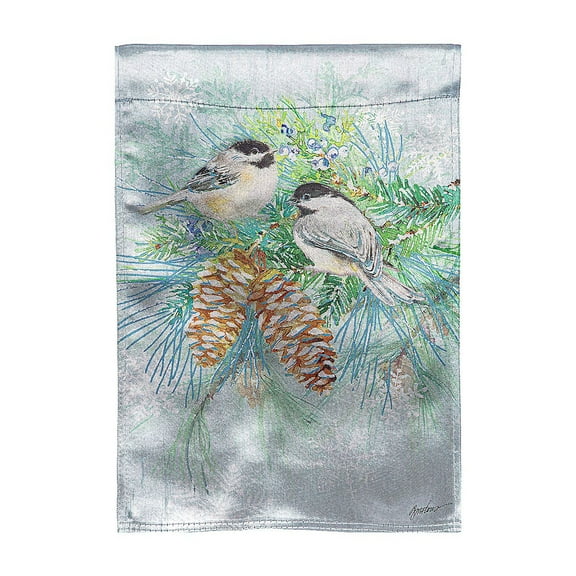 Evergreen Winter Frost Lustre Garden Flag 12 x 18 Inches Indoor Outdoor Decor