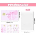 thumbnail image 2 of Autocollants de Carte de Crédit, 4 Pcs Autocollants de Carte de Débit Mignons avec Couverture, Arc Rose Cerise Autocollant Amovible Étanche pour Transport DIY Clé, Idée Cadeau, 2 of 4