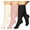 Black/Pink/Yellow, variant on 3 Pairs Plus Size Compression Socks for Women & Men Extra Wide Calf 20-30 mmHg Best Support for Circulation
