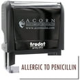 thumbnail image 1 of Large Self-Inking Allergic To Penicillin Stamp, Trodat Printy 4913, Press and Print Stamping, Impression Size 7/8" x 2-1/4", Up to 10,000 Impressions - Brown Ink, 1 of 10