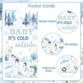 thumbnail image 5 of Arctic Animals Baby Shower Door Cover, Baby Its Cold Outside Baby Shower Decorations Arctic Animals Porch Sign Hanging Banner Blue for Boy Winter Gender Reveal Decorations, 5 of 6
