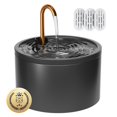thumbnail image 1 of Fuente de agua para gatos MISFANS 2.1 L de cerámica con boquilla de cobre, 1 of 6