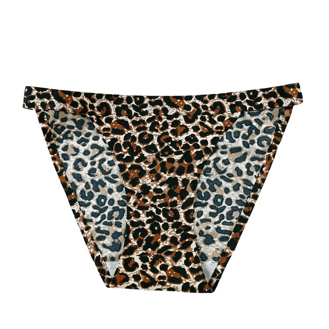 Gibobby Calzoncillos para mujeres sexy Omen's Fashion Seamless Ice Silk Sexy Ropa interior de cintura alta Calzoncillos de color sólido Ropa interior Bragas de mujer(Marrón,G)