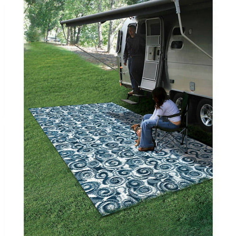 Camco 8' x 16' Reversible RV Outdoor Mat, Perfect Outdoor