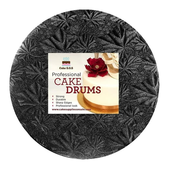 14" Black Round Drum, 1/2" thick, single unit