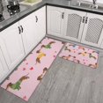 thumbnail image 2 of Colorful Funny Dachshund Kitchen Rugs Sets Of 2,Anti Fatigue Kitchen Mat Rugs Non Slip Washable,Decorative Kitchen Floor Mats for Kitchen,Sink,Laundry,17"x30"+17"x47", 2 of 7