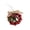 Wine Red, variant on Jingle Bell Beaded Christmas Ornament Kit, Festive Wreath Style Tree Pendant, Simple Hand Assembly Holiday Supply for Family Focused DIY Crafting and Seasonal Home Tree Embellishment Projects