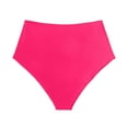 thumbnail image 5 of GEWSEY Women's High Waisted Bikini Bottoms Full Coverage Ruched Bathing Suit Tummy Control Swimsuit Bottom Hot Pink, L, 5 of 5