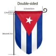 thumbnail image 3 of Cuban Flag Garden Flag Double Sided Flags with Vivid Color for Yard Lawn Garden Decor 12.5 x18 Inch Fillet, 3 of 7