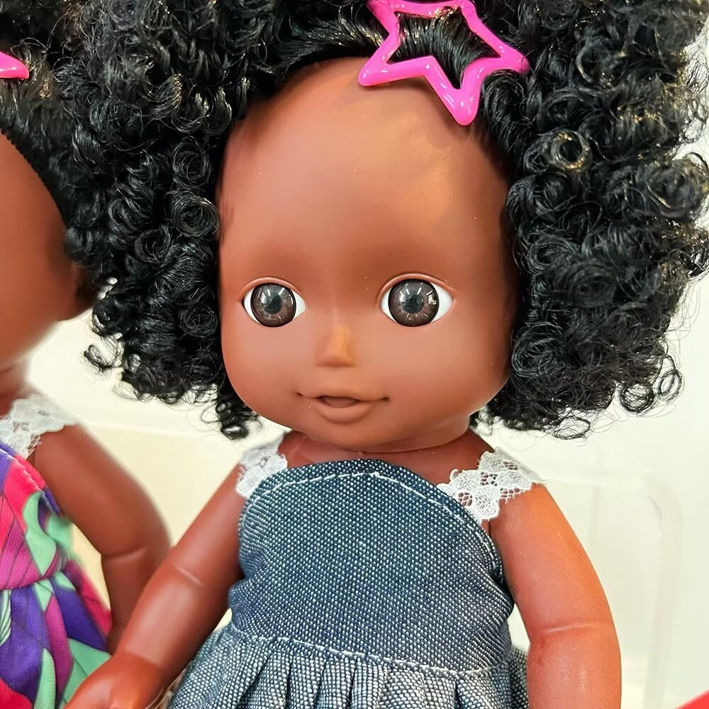 AmaMary 10 Inch Reborn Baby Doll Set of 2 – Lifelike Vinyl African American Newborns, Adorable Black Baby Dolls in Gift-Ready Pack