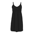 thumbnail image 1 of Salida de Playa George para Dama, Vestido Tirantes Negro Talla M, 1 of 4
