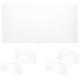 thumbnail image 1 of Placa de nombre del escritorio de 5 piezas Clear acrílico Nombre de la oficina Placa de nombre para el escritorio Placa de nombre del escritorio personalizado, 1 of 6