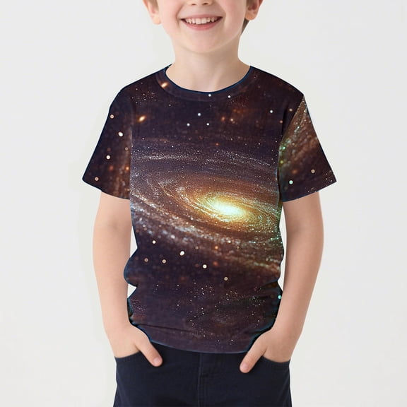 Cethrio Boys Graphic Tees, Short Sleeve Casual Summer Crew Neck Boys T Shirts Multicolor Size 10-12
