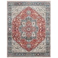 thumbnail image 2 of SAFAVIEH Vintage Persian Forrester Floral Bordered Polyester Area Rug, Red/Blue, 4' x 6', 2 of 7