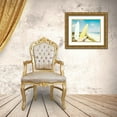 thumbnail image 3 of DeFreitas, Michael 32x26 Gold Ornate Wood Framed with Double Matting Museum Art Print Titled - Punta Morena Beach, 3 of 4