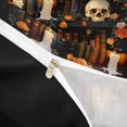 thumbnail image 4 of Homewish Antique Bookshelf Floral Skull Duvet Cover Queen for Kids, Orange Candle Cottage Queen Bedding, Black Reversible, 3 Pieces, 1 Duvet Cover and 2 Pillowcases, 4 of 6