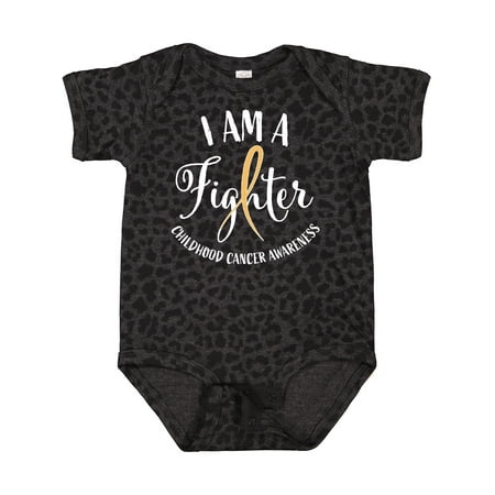 

Inktastic I Am a Fighter- Childhood Cancer Awareness Gift Baby Boy or Baby Girl Bodysuit