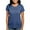 Heather Blue, variant on - Delta Sigma Phi Black Logo T Shirt - Womens Tri-blend T-Shirt