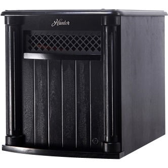 1500W 6 Quartz Element Infrared Wood Cabinet Heater with Remote Control