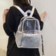 thumbnail image 5 of Mochila de PVC transparente | Bolso de viaje transparente e impermeable | Mochila ligera y duradera para exteriores, playa y desplazamientos al trabajo | Gran capacidad 29x26x15cm | Blanco, Verde, 5 of 8