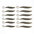 thumbnail image 4 of Marcapáginas antiguo Bling Bling 12 unidades metal Forma de pluma Bronce antiguo, 4 of 12