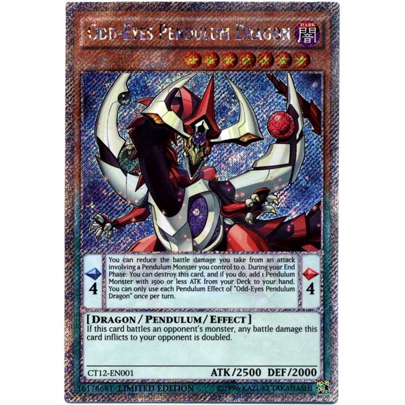 YuGiOh 2015 Mega Tin Odd-Eyes Pendulum Dragon CT12-EN001
