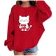 thumbnail image 2 of Blusas y camisas de manga larga con cuello redondo Estampado para niños Estampado de manga larga Casual Suelto Forro polar para mayor calidez Sudadera con capucha de manga larga con cuello redondo par, 2 of 5