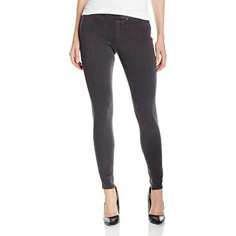 HUE Plus Size Lace Up Microsuede Skimmer Leggings Dark Gray 1X Walmart