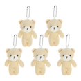 thumbnail image 1 of 5pcs Adorable Bear Pendants Keychain Charms Tiny Stuffed Bear Doll for DIY Decor Fashion Accessory, 1 of 5