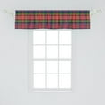 thumbnail image 2 of Ambesonne Plaid Window Valance, Caledonia Scottish Style, 42" x 12", Burnt Sienna Green, 2 of 3