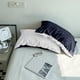 thumbnail image 5 of Set de ropa de cama tamaño queen, tela lavada de poliéster | Juego de edredón suave de 4 piezas | Funda de colcha moderna transpirable de doble cara, sábanas, fundas de almohada | Cuidado fácil, 5 of 6