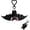 1pc, variant on Cute Black Bat Baby Keychain, Fun Bat Plush Keychain with Heart Carabiner, Cool Key Chain Gifts for Bat Lovers