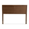 thumbnail image 6 of Baxton Studio Raya Mid-Century Modern Walnut Brown Finished Wood King Size Headboard, 6 of 8
