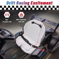 thumbnail image 4 of Licensed BMW Kids Electric Go Kart with Drift Mode, Dual 300W Motors, 36V Battery, Adjustable Seat & LED Lights, Akaber 2-Speed Drift Kart for Ages 6-12, 4 of 9