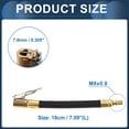 thumbnail image 4 of 1pc 7.09" 7.8mm ID Tire Inflator Extension Tube 0.305inx32TPI Nylon Black for Car Motorcycle Bicycle, 4 of 7